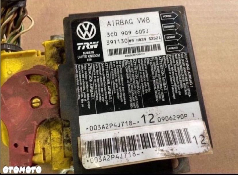 3C0909605J moduł sensor airbag vw passat b6 b7 Volkswagen - 2