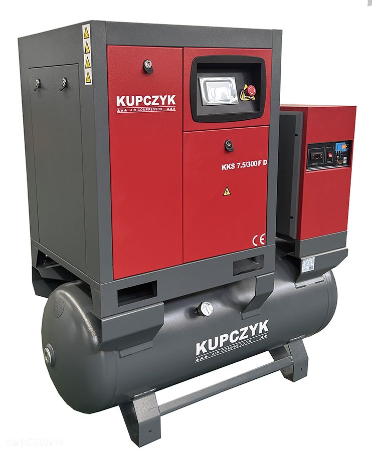 Kompresor śrubowy 850 l/min 5,5 KW Falownik Osuszacz Filtry Kupczyk - 5