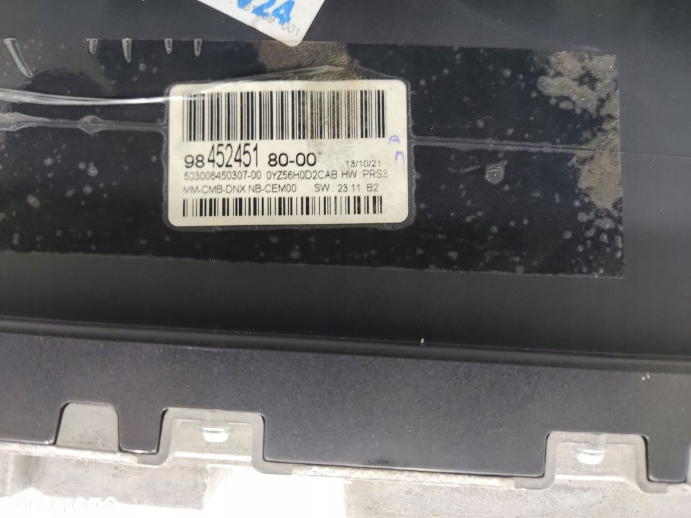 licznik wyświetlacz peugeot 3008 ii 2020-2024 lift 9845245180 - 7