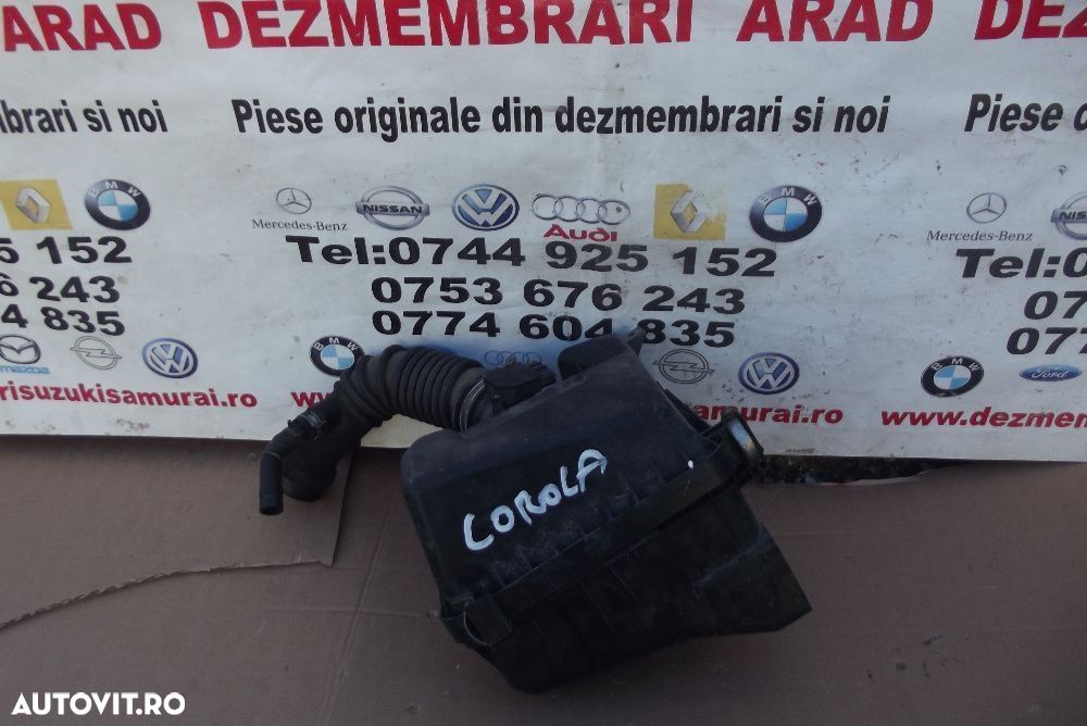 Debitmetru aer toyota Corolla 1.4d4d Auris Yaris carcasa fitru aer - 1
