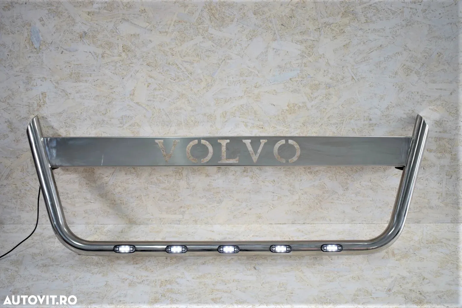 Bullbar grila, bara proiectoare cu 5 LED-uri incluse, Volvo FH4, Euro 6 - 5