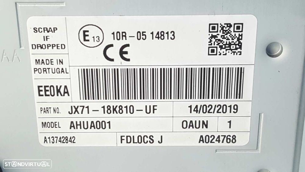 SISTEMA AUDIO / RADIO CD FORD FOCUS ST-LINE - 2