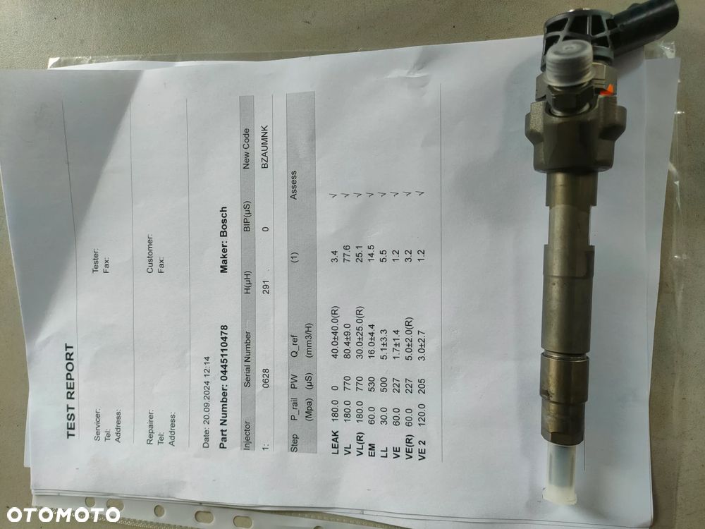 Wtryskiwacze BMW F10,F30  2,0d - 5