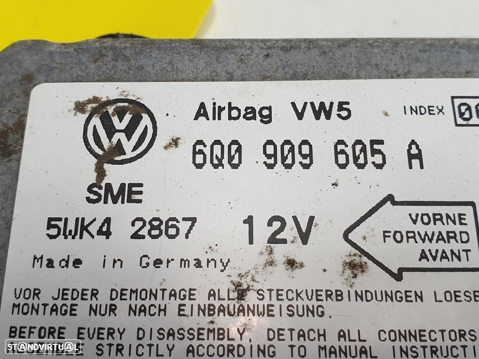 CENTRALINA AIRBAG VOLKSWAGEN GOLF IV VARIANT 2001 -6Q0909605A - 3