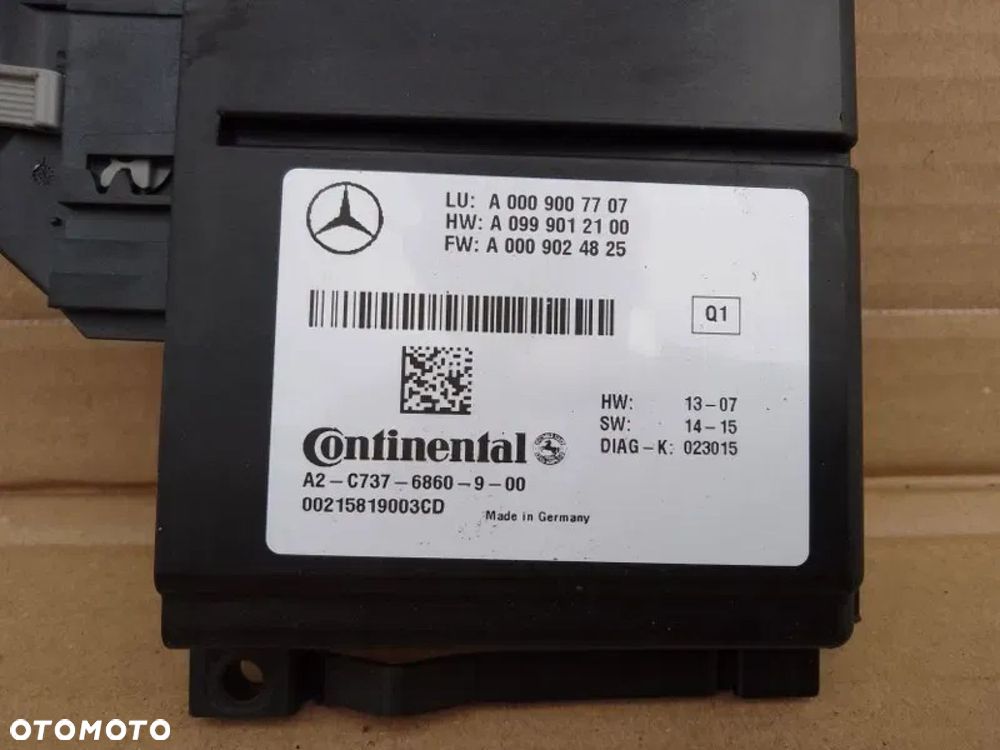 sterownik kamery moduł mercedes w212 lift a0009007707 - 2