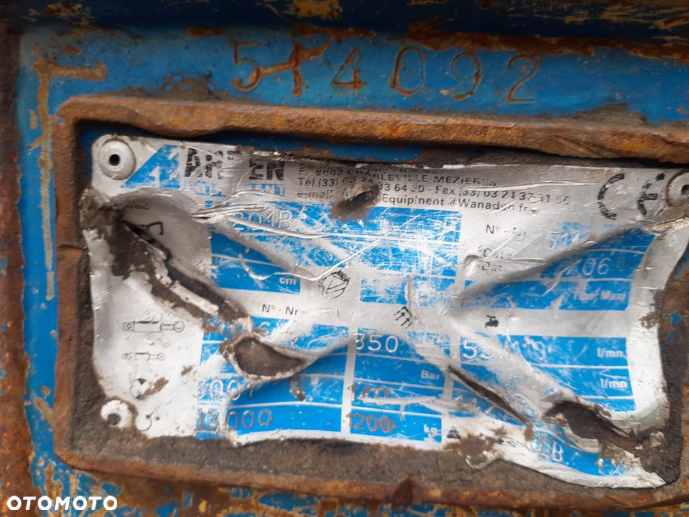 Chwytak hydrauliczny Arden S1201 na dwóch siłownikach obrotowy sortujący waga 1430kg. - 7