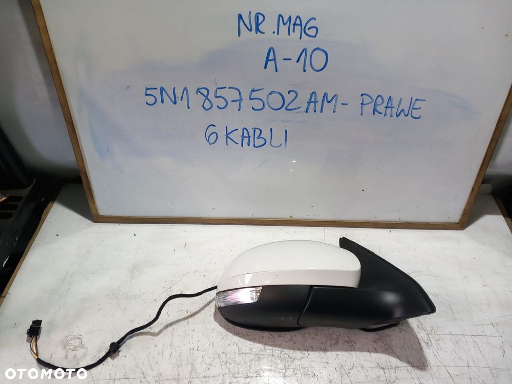 LUSTERKO LEWE LUB PRAWE VW TIGUAN I 6 KABLI 5N1857501AK 5N1857502AM - 3
