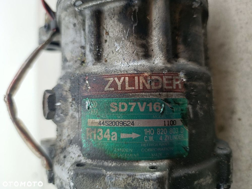 POMPA, SPRĘŻARKA KLIMATYZACJI VW GOLF III 1H0820803D SD7V16  SANDEN 1.9 TDI - 4