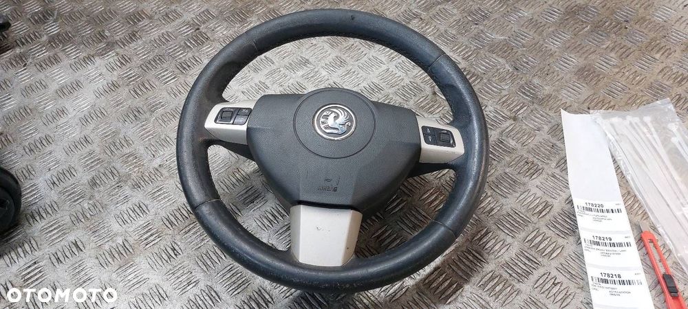 KIEROWNICA + PODUSZKA OPEL ASTRA H PODUSZKA KIEROWCY MULTIFUNKCYJNA - 1