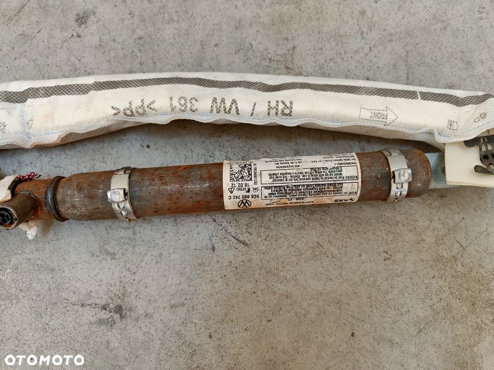 Kurtyna prawa VW Jetta VI 6 Airbag poduszka powietrzna 5C6880742C - 2