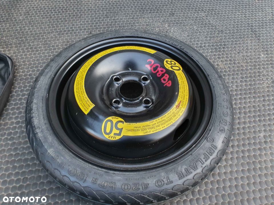 Kolo Dojazdowe Dojazdowka Zapasowe 4x100 VW Seat 3.5J R14 ET42 Pokrowiec - 9