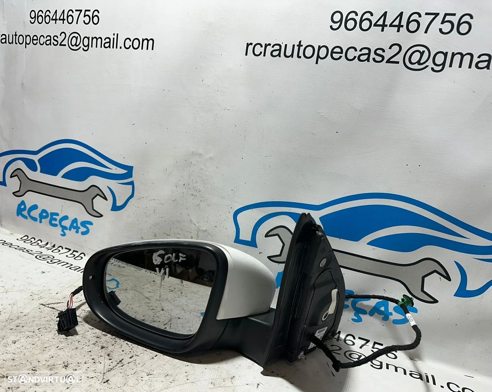 .Espelho Retrovisor Lateral Esquerdo VW Volkswagen Golf 6 5K0857502BD 2009 - 2014 - 3