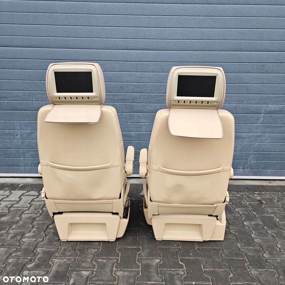 VW T5 T6 MULTIVAN fotel kierowcy pasażera przód BANAN SKÓRA ALCANTARA - 12