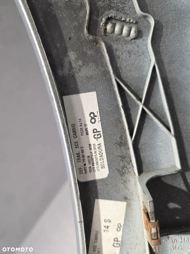 VW BEETLE 1Y0 LIFT 05-10 CABRIO ZDERZAK TYLNY TYLNI TYŁ , ŁADNY , BEZ PDC , NR 1Y0807421P , NR AUKCJI NZ1506 - 27