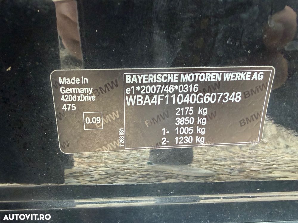 BMW Seria 4 420d xDrive Aut. Sport Line - 15