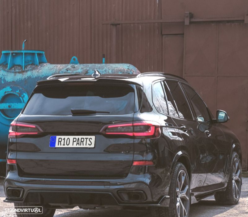 KIT CARROÇARIA BMW X5 G05 18- LOOK BLACK KNIGHT PRETO BRILHANTE - 12