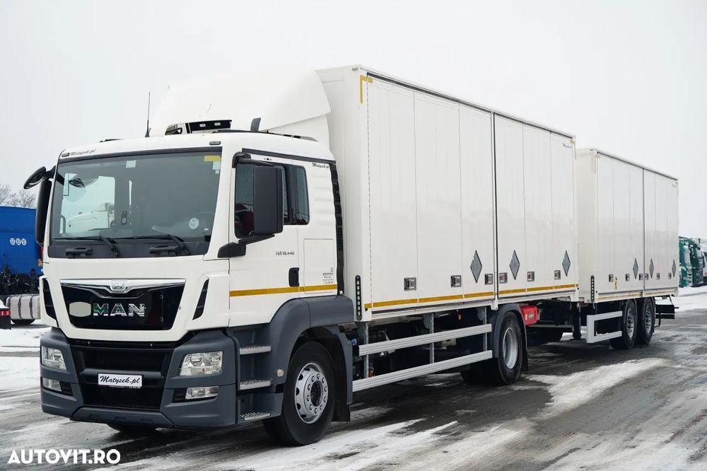 MAN TGS 18.440 / SET TANDEM / ADR COMPLET / LA OX EXI EXII FL / LATERALĂ CU DESCHIDERE / PENTRU TRANSPORT EXPLOSIVI / - 1
