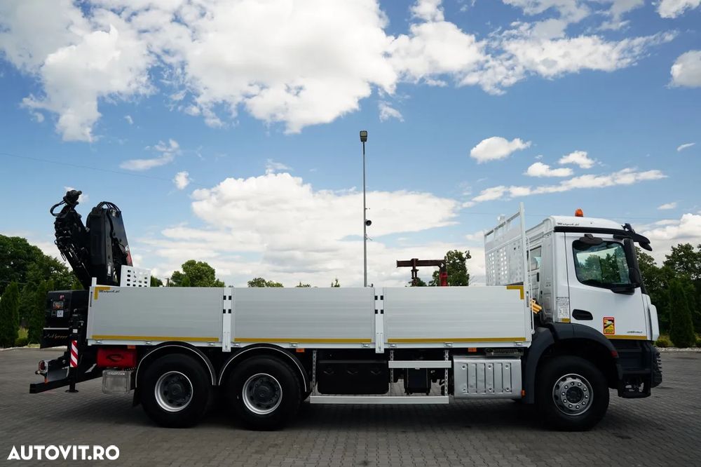 Mercedes-Benz AROCS 2640 / 6x4 / LIVRARE 6,5 M + HDS HIAB X- Hiduo 158 DS- 4 / MAX 4.700 KG / RADIOCOMANDĂ / ROTATOARE / FURCĂ PENTRU PALEȚI / EURO 6 - 13
