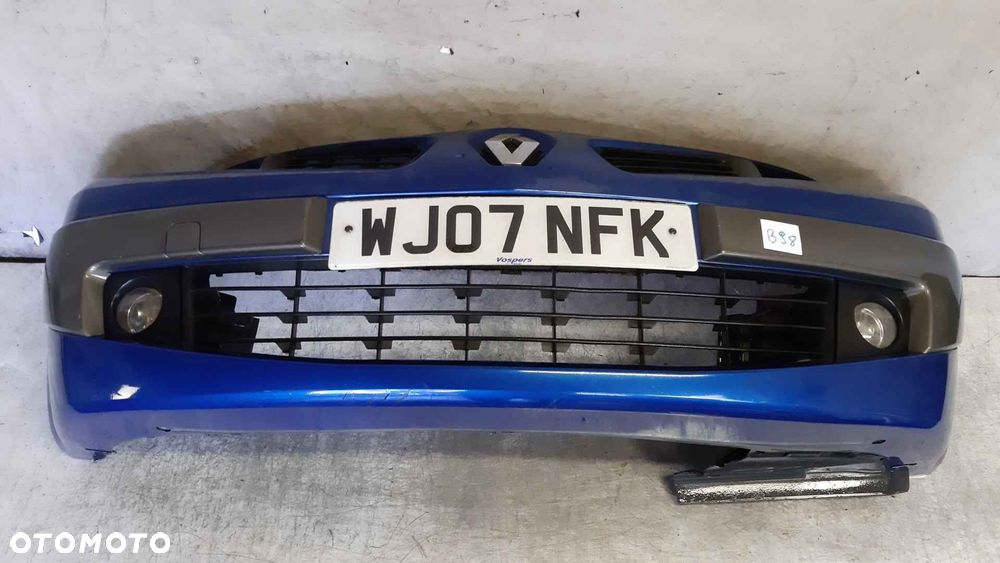^ ZDERZAK PRZÓD PRZEDNI DO RENAULT MEGANE II 2 LIFT FL TEI45 NIEBIESKI HALOGENY - 1