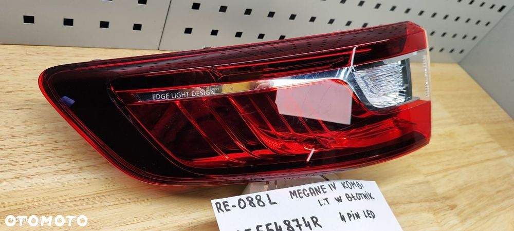 LAMPA LAMPY TYŁ TYLNE LED RENAULT MEGANE IV 265554874R KOMBI - 8