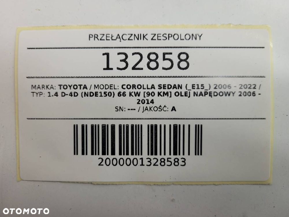 PRZEŁĄCZNIK ZESPOLONY TOYOTA COROLLA E15 EUROPA - 10