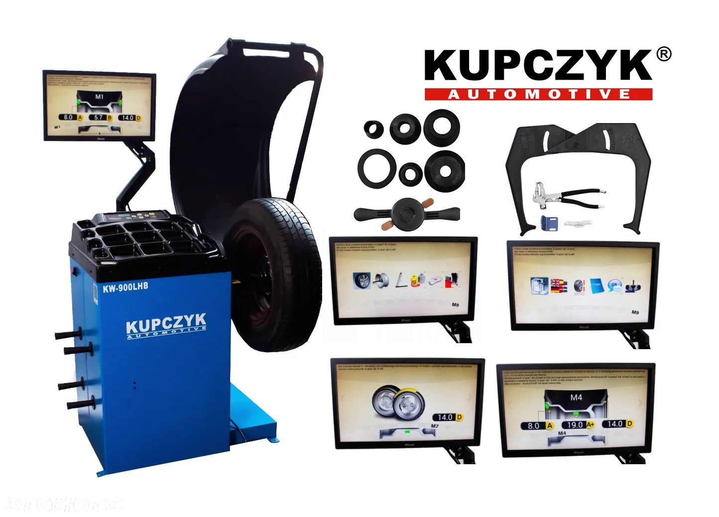 Wyważarka automatyczna do kół osobowych dostawczych KW-900LHB laser Kupczyk - 1