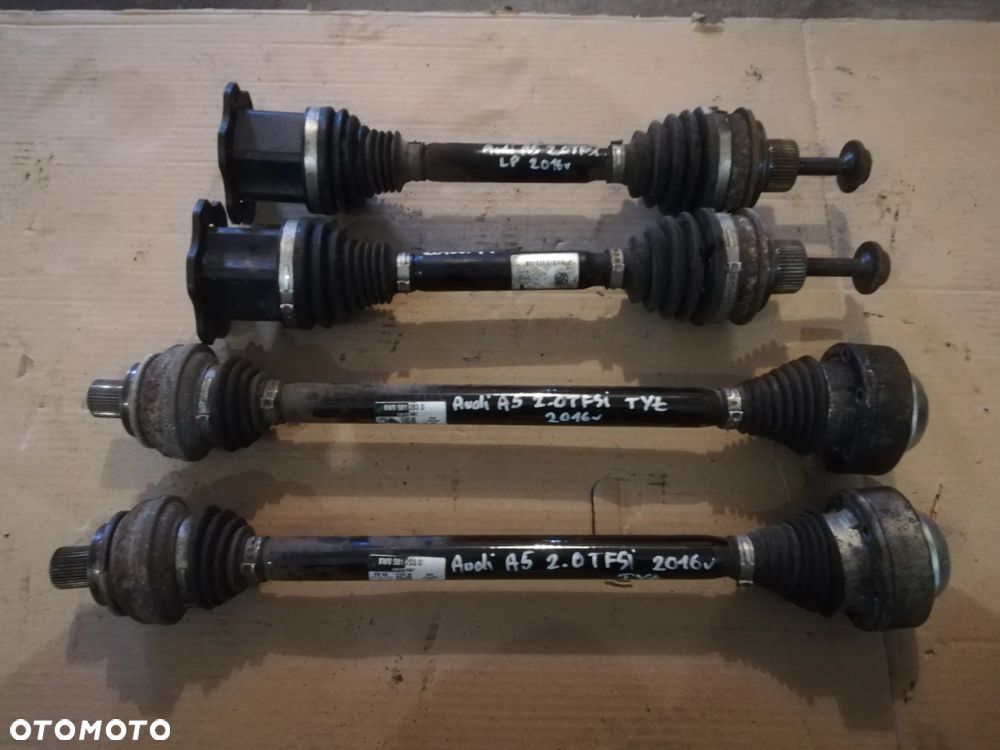 Półoś lewa prawa przód tył Audi A5 8W F5 2.0 TFSI 8W0407271D 8W0501203D