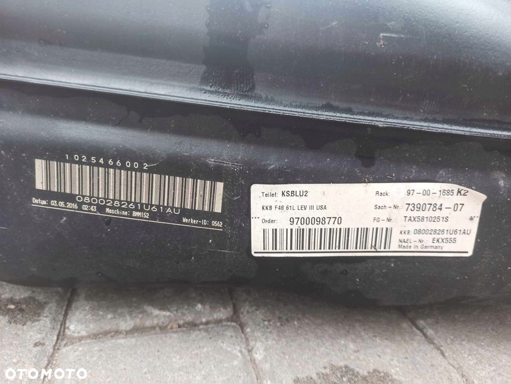 BMW X1 F48 ZBIORNIK PALIWA 2.0 BENZYNA USA FILTR WĘGLOWY POMPA PALIWA - 6