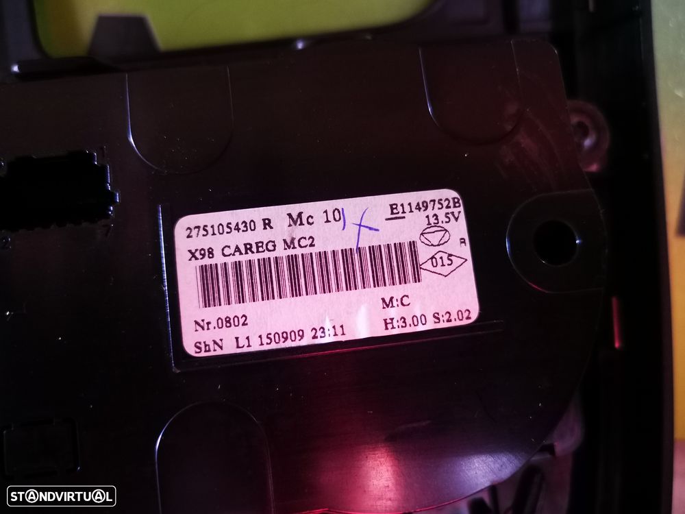 RENAULT CLIO IV CLIMATRONIC / GRELHA CENTRAL TABLIER - S064 - 7