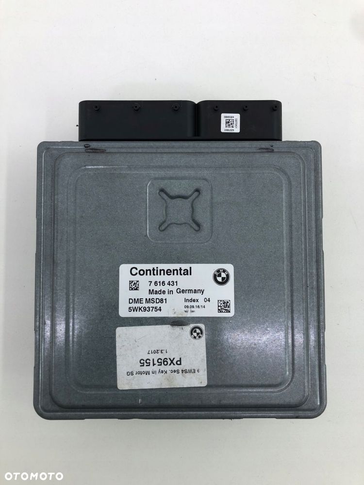 BMW E60 E92 MODUŁ KOMPUTER STEROWNIK SILNIKA 7616431 - 1