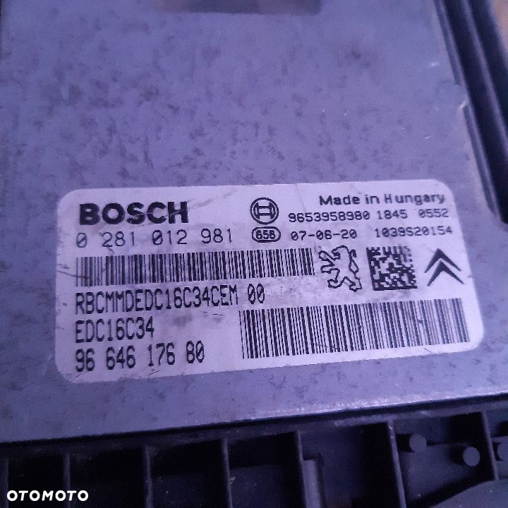 Peugeot Citroen komputer sterownik 9664617680 - 2
