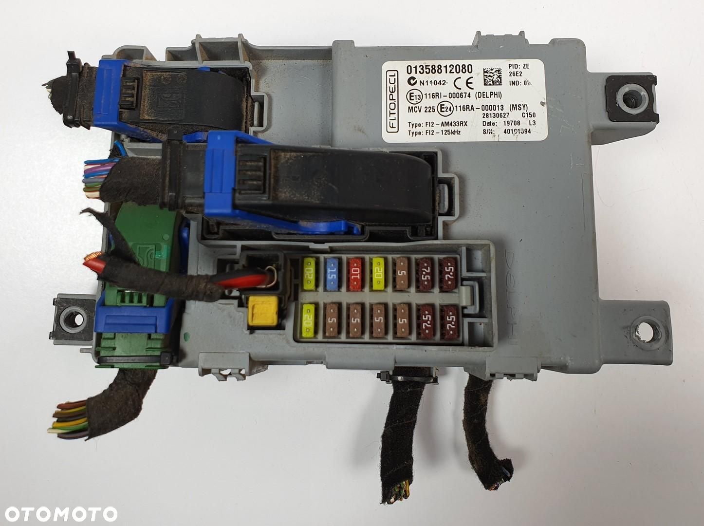 MODUŁ SKRZYNKA BSI FIAT FIORINO JTD 01358812080 - 1