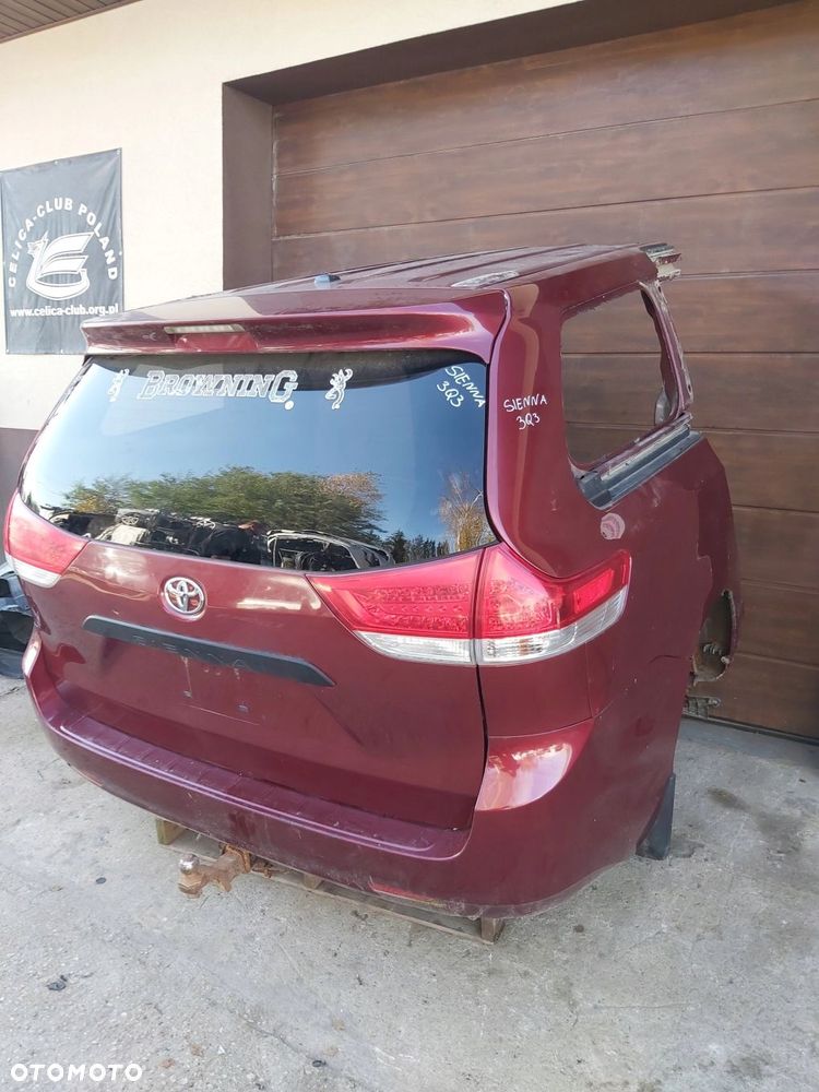 TOYOTA SIENNA kompletny TYŁ ćwiartka zderzak klapa - 3