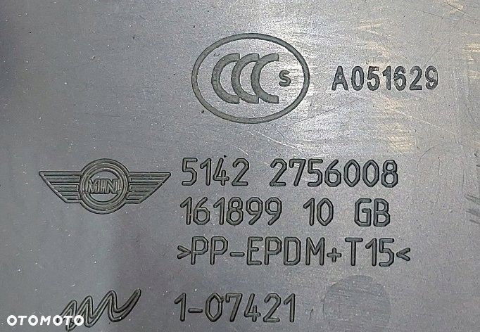boczek bagażnika prawy tył mini clubman r55 11r. 6952381 - 4