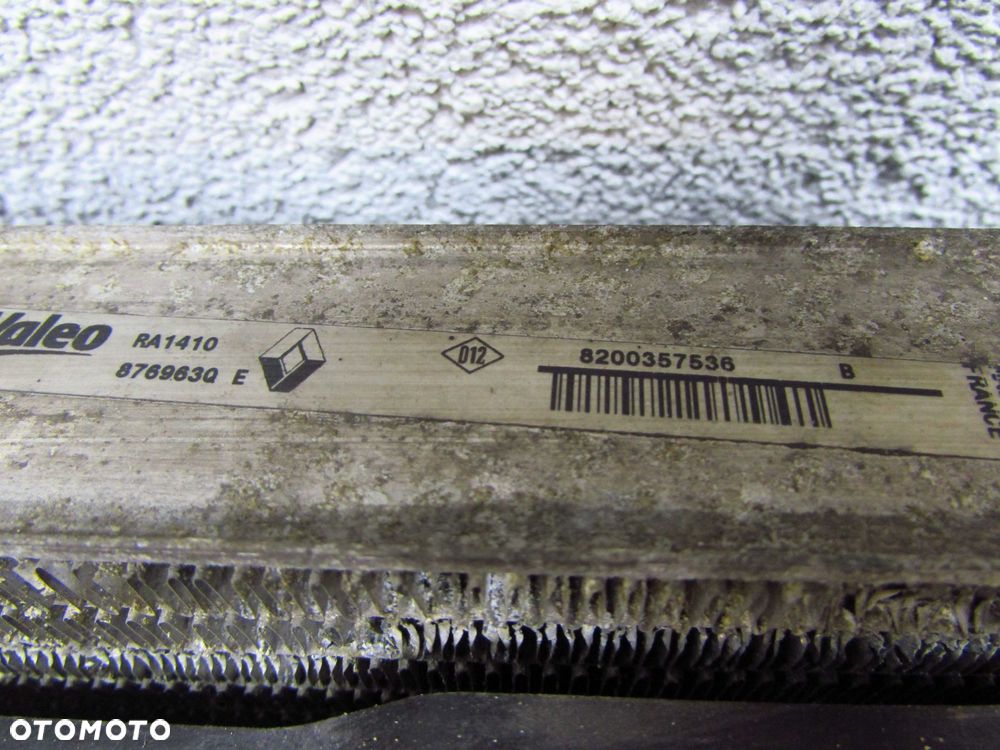 RENAULT SCENIC II MEGANE II 1.5 DCI 02-09 CHLODNICA INTERCOOLER WENTYLATOR KPL 8200700172 8200357536 - 7