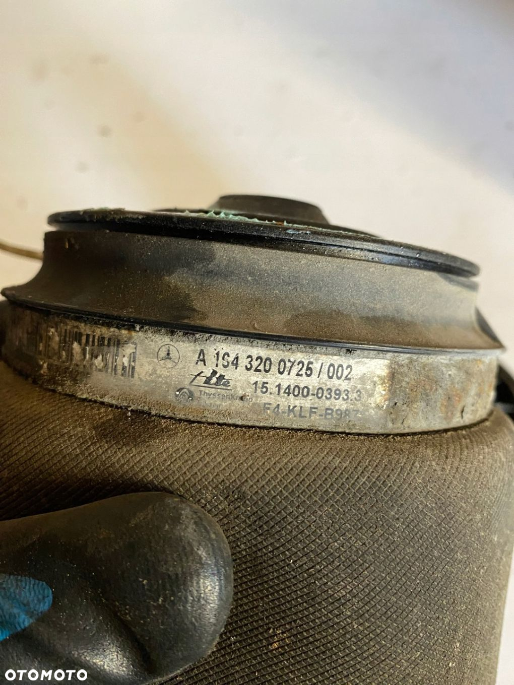 Poduszka powietrzna pneumatyczna miech A1643200725 Mercedes GL W164 06- - 3