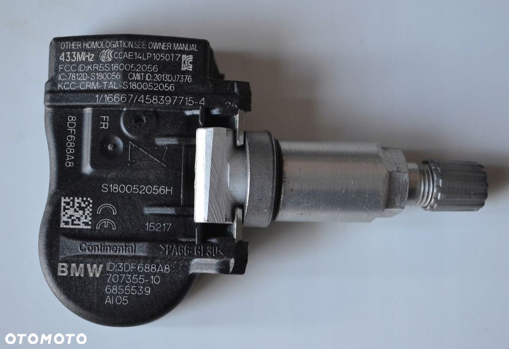 CZUJNIK CIŚNIENIA TPMS BMW F20 F21 F30 F31 F46 F48 F39 MINI S180052056 C-28 - 1