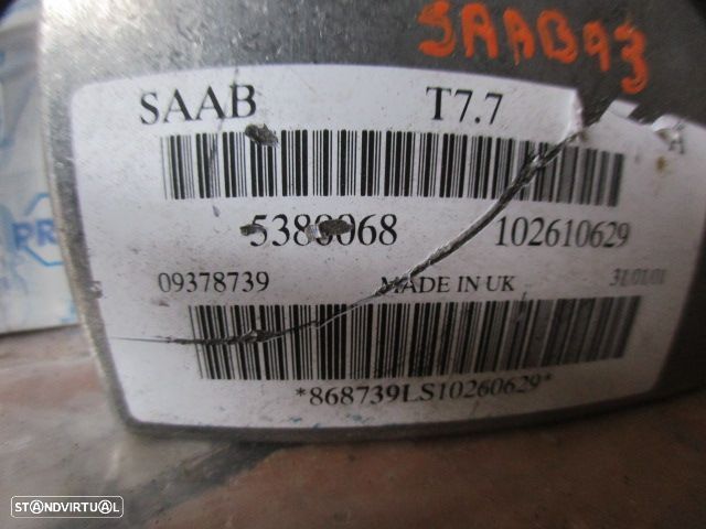 Centralina 5169958 5380068 09378739 SAAB 93  YS3D 2001 2.0 Turbo 150CV 5P CINZA ORIGINAL - 5