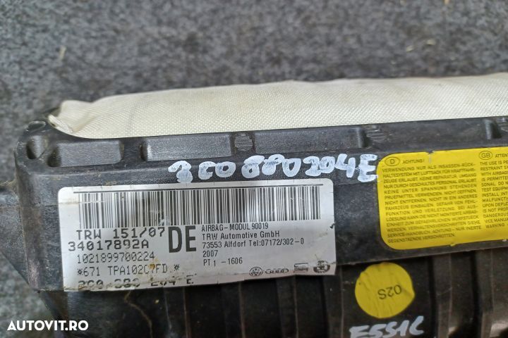 Airbag pasager 3C0880204E Volkswagen VW Passat B6 [2005 - 2010] Sedan - 4