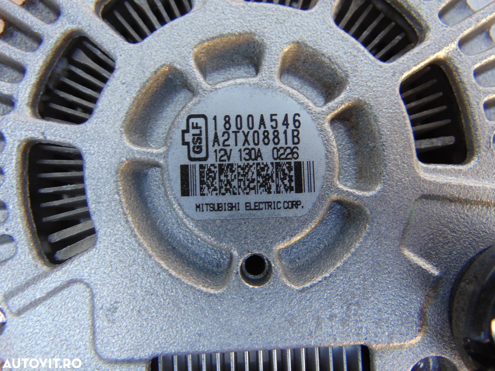Alternator Mitsubishi Outlander 2.0 benzina lancer cod 1800a546 2012-2023 - 3