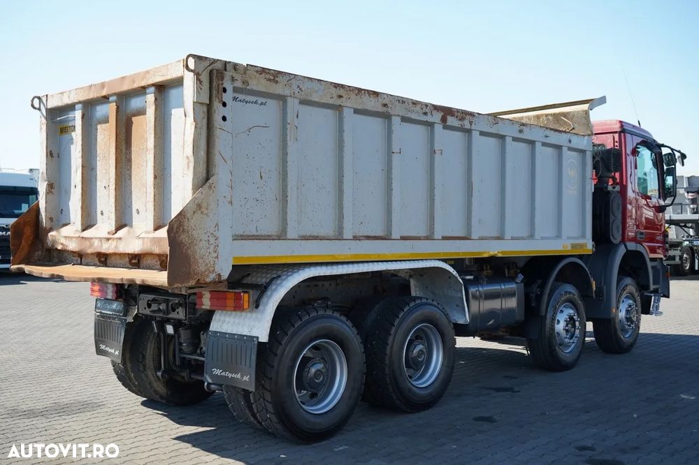 Mercedes-Benz ACTROS 4141 / 8X6 / BASCULATOR SPATE / WIELTON / EPS + AMBREIAJ / ANVELOPE 100% - 10