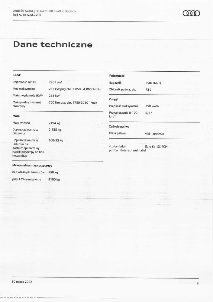 Audi S6 Avant TDI mHEV Tiptronic - 28