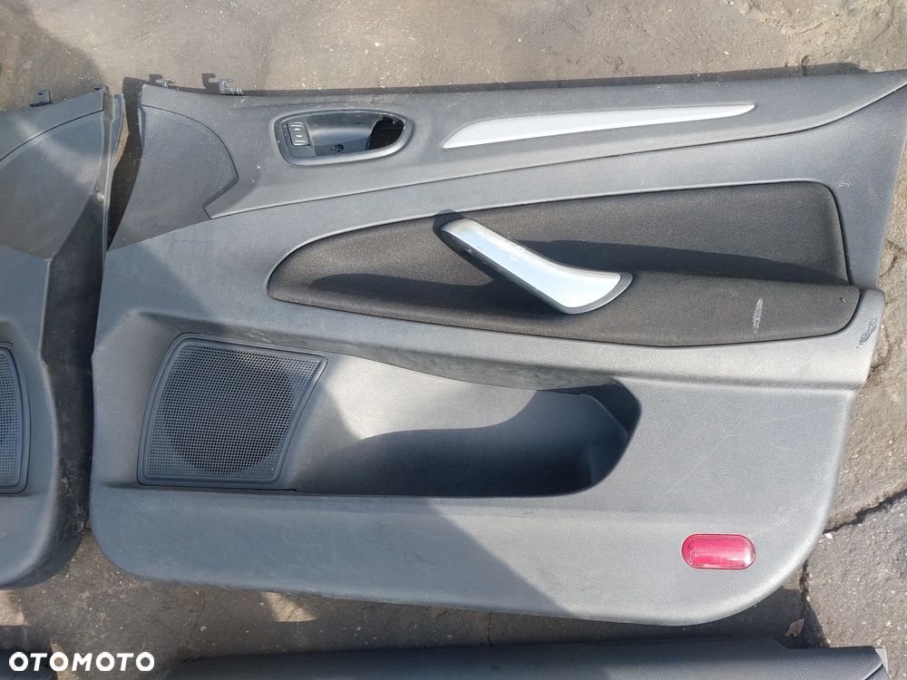 Boczki tapicerka drzwi Ford Mondeo MK4 MKIV HB Sedan prawy lewy przód tył boczek kierowcy pasażera czarne - 5