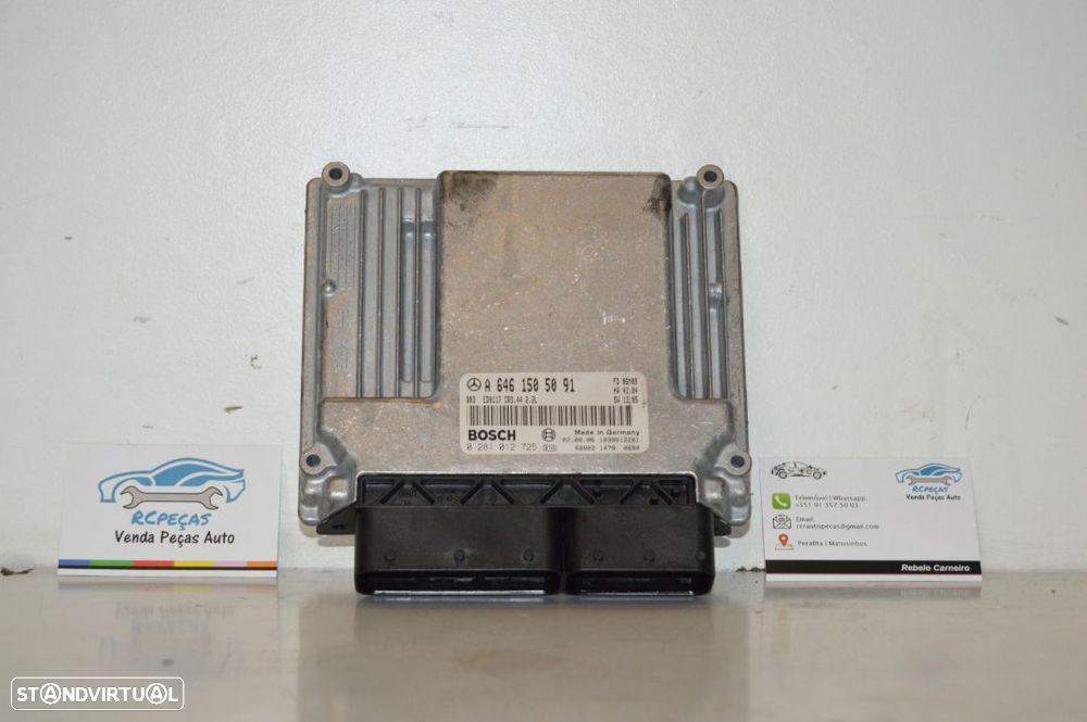 CENTRALINA ECU MOTOR MERCEDES BENZ CLASS C W203 C220 220 CDI 16V 150CV OM646963 646963 A6461505091 6461505091 0281012725 1039S12281 COUPE CL203 CLC CLASS E W211 E220 CLK C209 W209 - 1