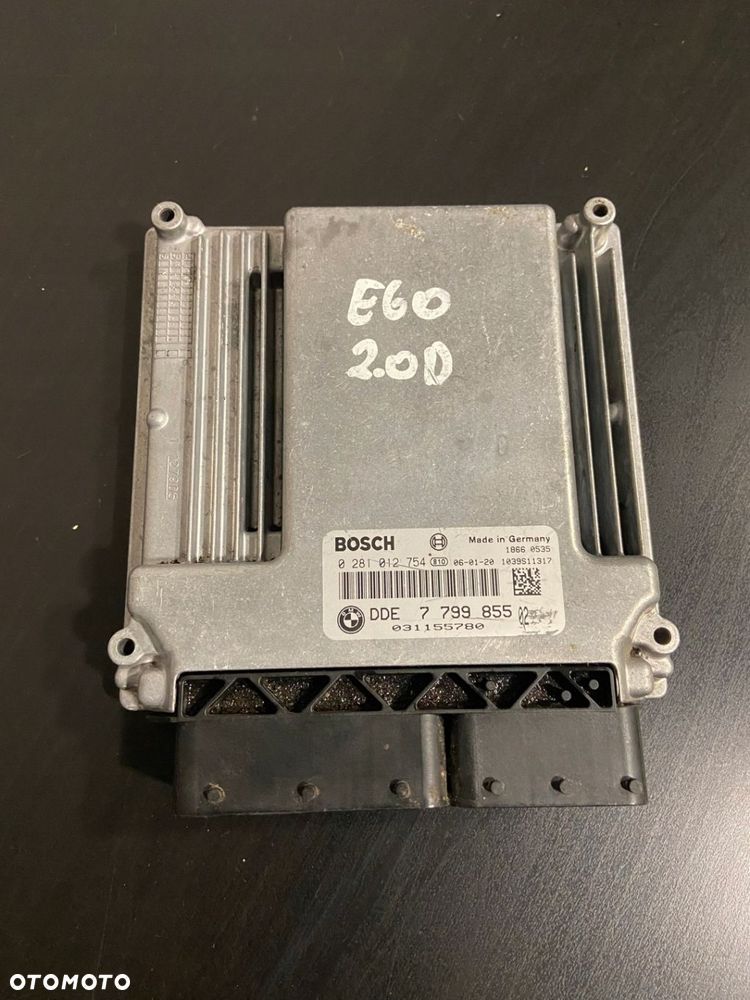 Sterownik Silnika BMW e60 2.0d DDE7799855 e90 e91 - 1