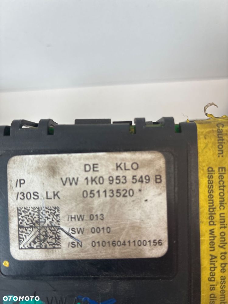 Vw Touran 1K0953549b 1K0953503AB PRZEŁĄCZNIK ZESPOLONY Taśma - 8