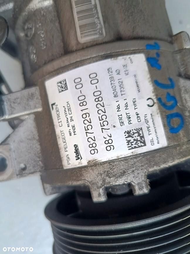 opel grandland x 17r- 1.2 thp kompresor klimatyzacji 9827529180 9827552280 - 3