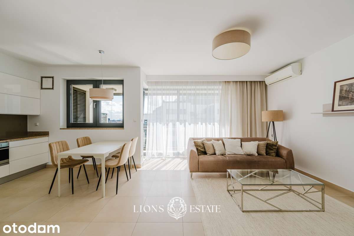 Apartament z widokiem na panoramę Warszawy