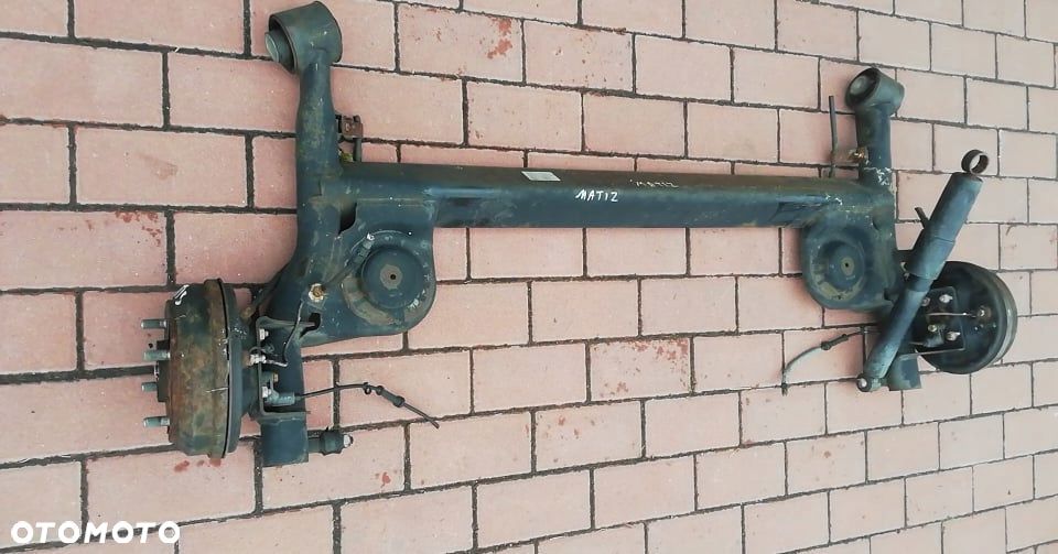 Belka tylna oś ośka zawieszenie zawiesie tył  sanki sanie Chevrolet MATIZ czop koła łożyska - 2