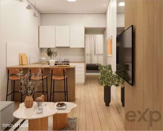 Apartamento T1 moderno em Parada de Todeia, 42,5 m² - Grande imagem: 5/7